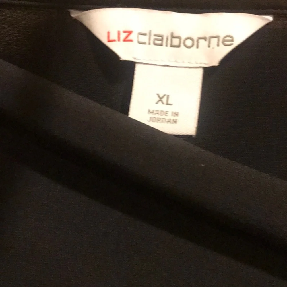 New Liz Claiborne Knit Black top - Picture 4 of 7
